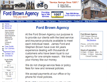 Tablet Screenshot of fordbrownagency.com